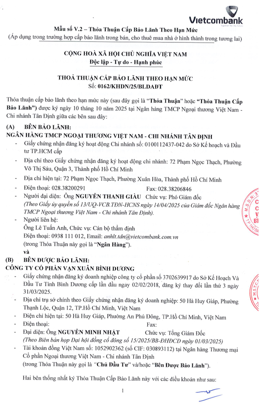 25.10.10 - 0162 - VCB - Thỏa thuận cấp bảo lãnh theo hạn mức_1