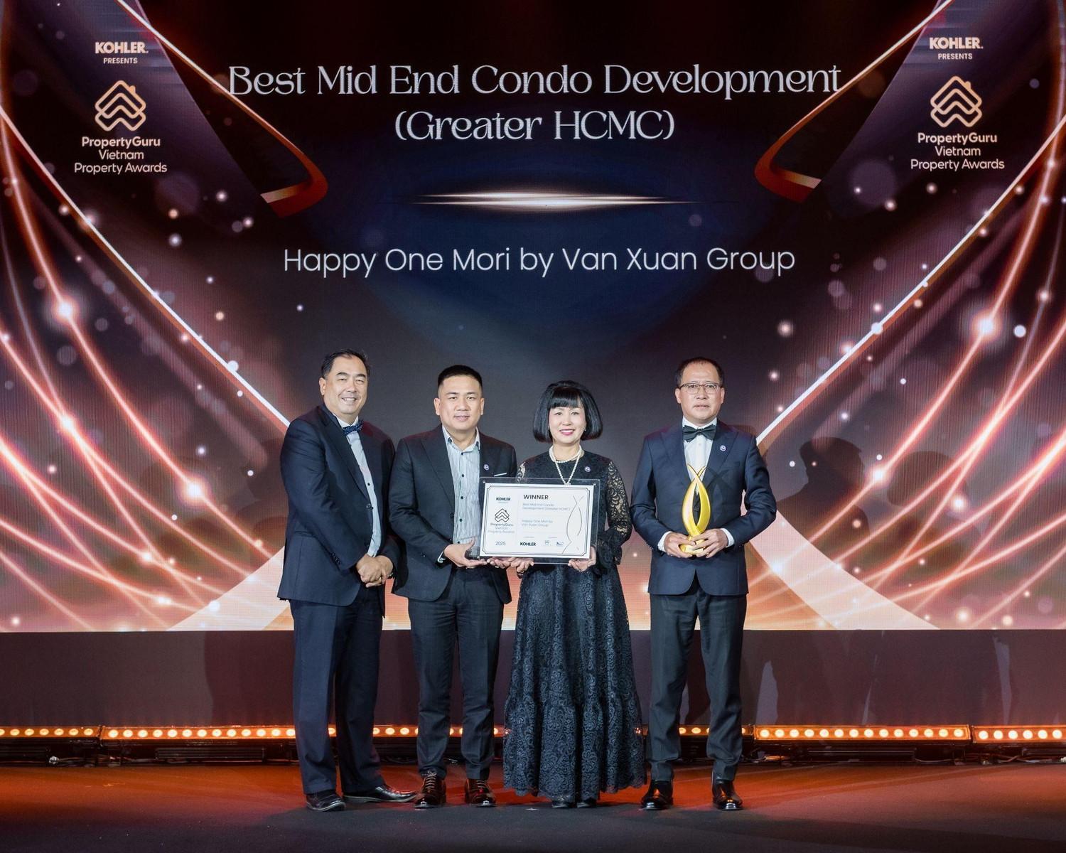 Happy One Mori – “Dự án khu căn hộ tầm trung xuất sắc nhất TP.HCM mới” tại PropertyGuru Vietnam Property Awards 2025
