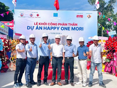 Happy One Mori : Lễ Khởi công phần thân 08.2026