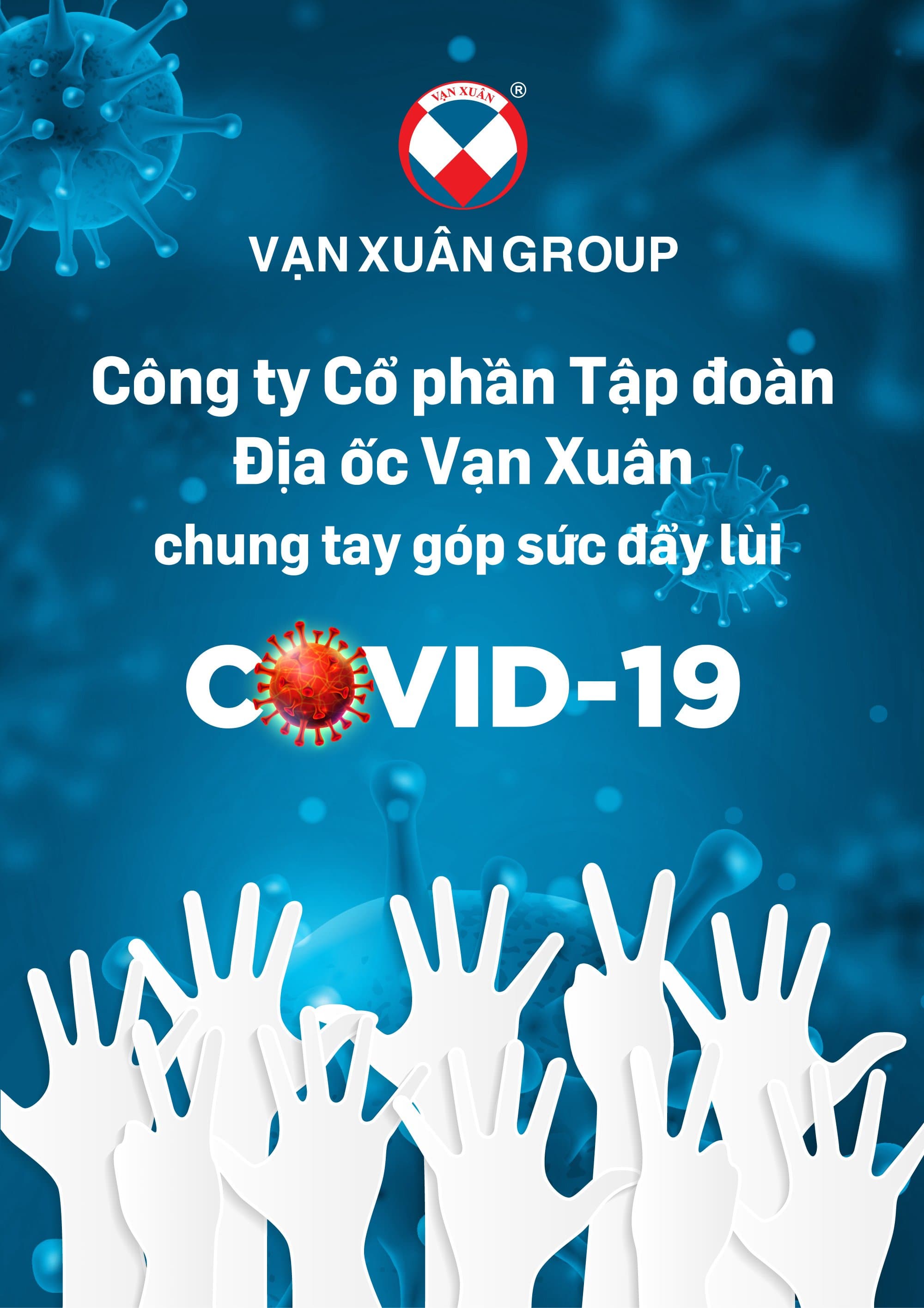 VẠN XUÂN GROUP HỖ TRỢ 30.000 CHAI DUNG DỊCH SÁT KHUẨN CHO TUYẾN ĐẦU THAM GIA PHÒNG CHỐNG DỊCH
