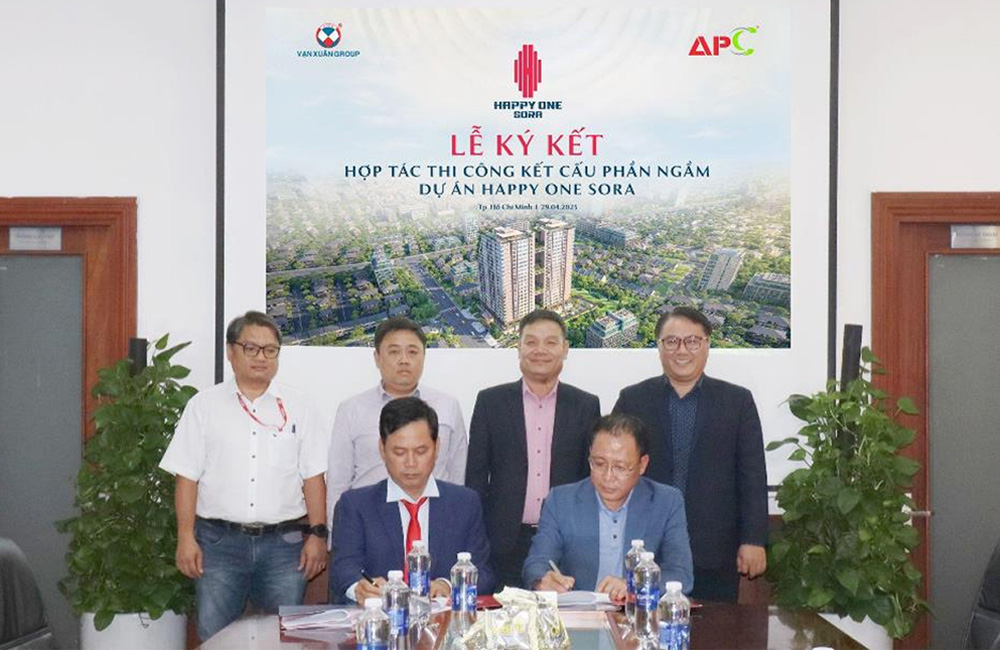Nhà thầu An Phong thi công phần ngầm dự án Happy One Sora