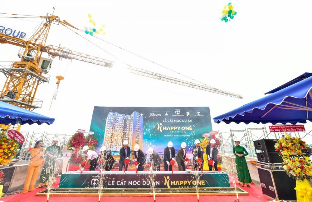 Construction of Tan Son Nhat Central Apartment Center Happy One Premier