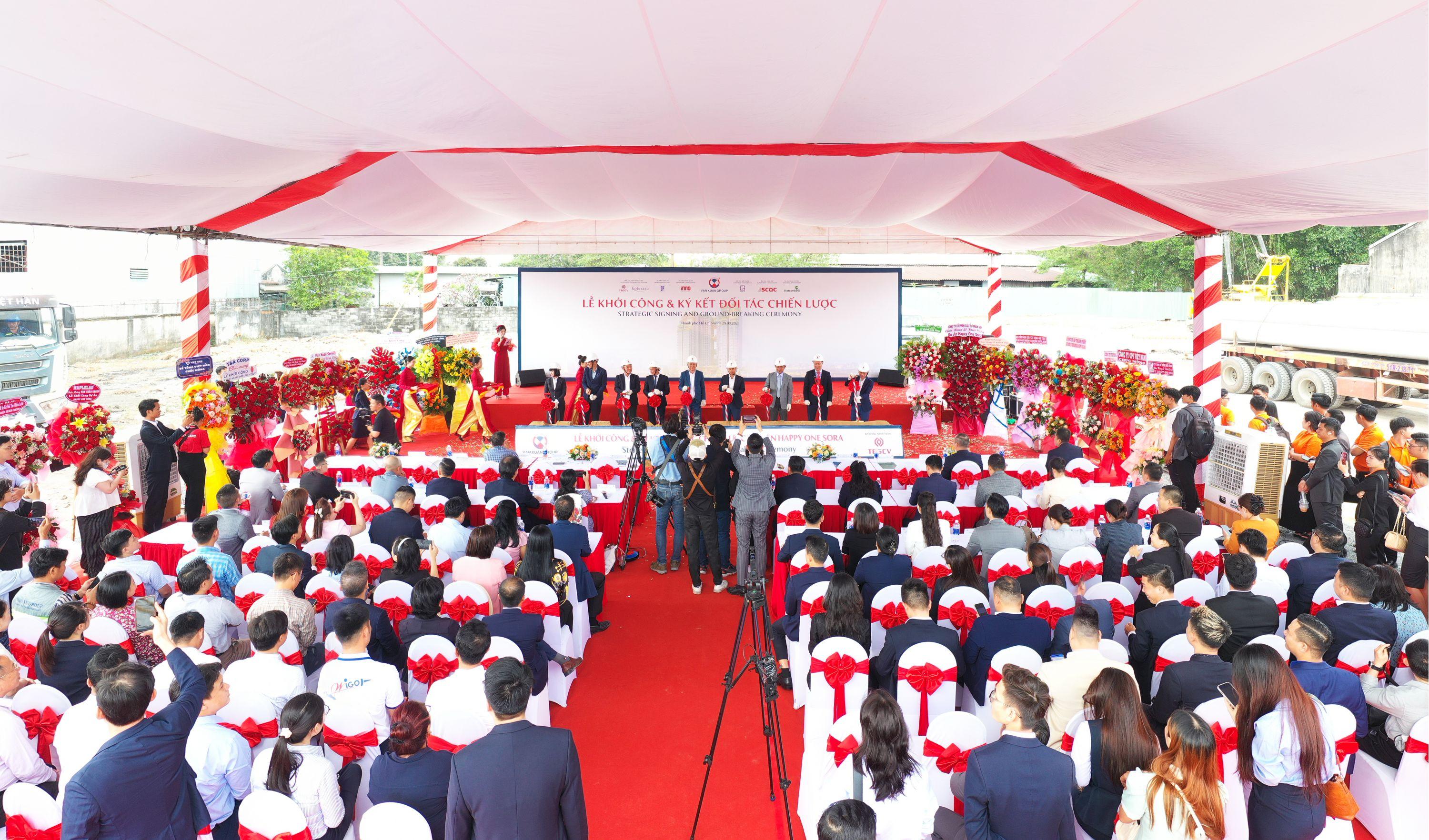 Khởi công và công bố đối tác tư vấn triển khai kinh doanh dự án Happy One Sora