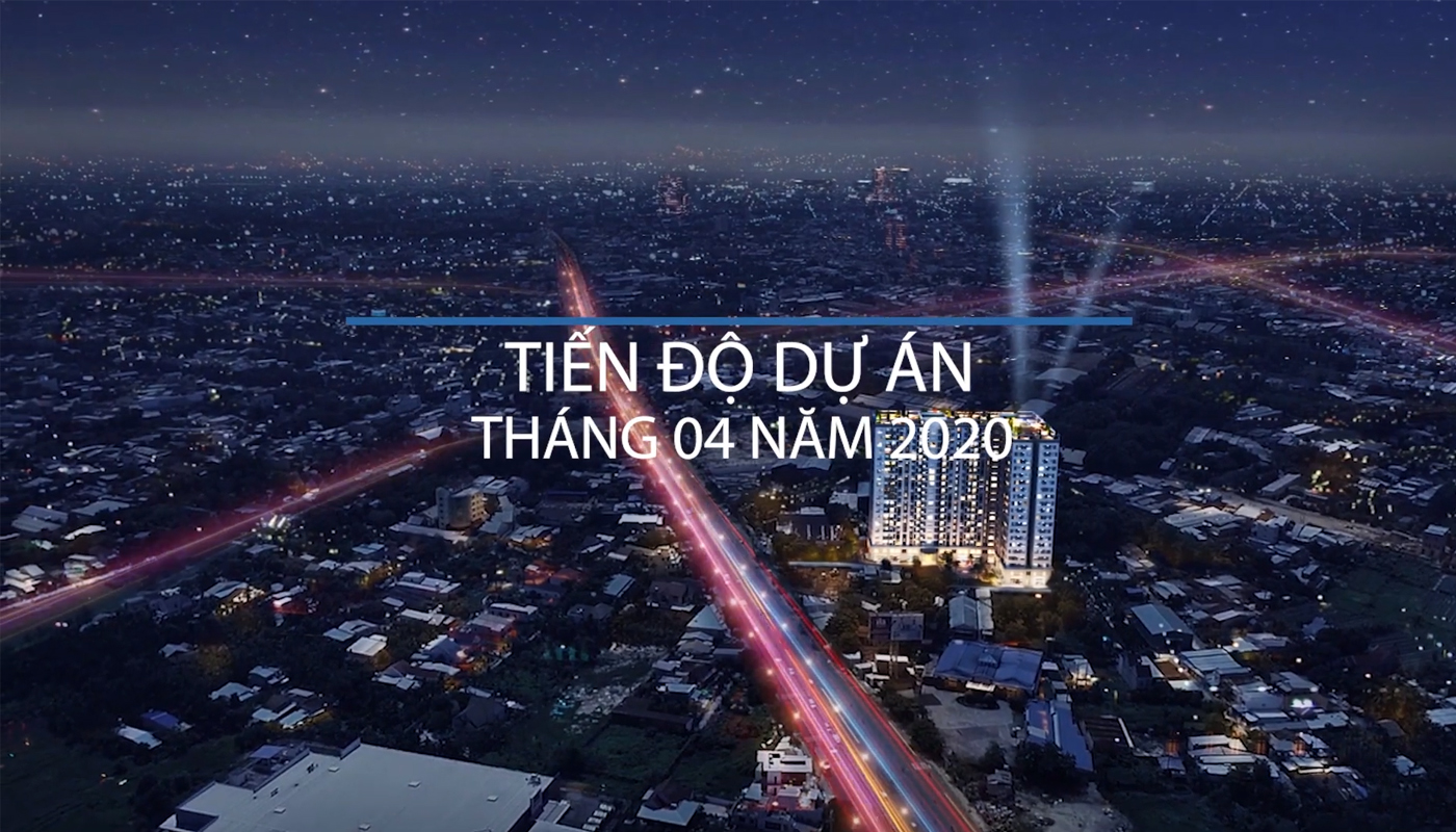 Building progress of HAPPY ONE - Phu Hoa in April 2020